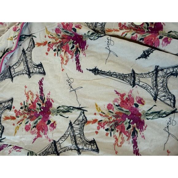 The Cat's Pajamas Paris print pajama set - Picture 4 of 9